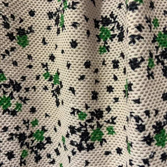 ASOS Design Floral Dress Size 14 3/4 Sleeves Textured Crepe - Picture 9 of 10